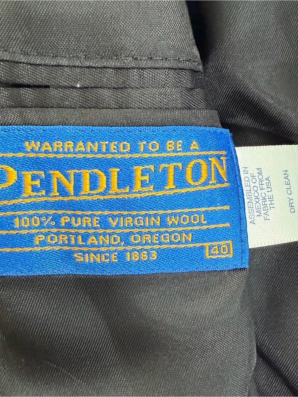 Pendleton Virgin Wool Tweed Sport Coat Men 40 Suede Elbow Patches 90s OliveBrown